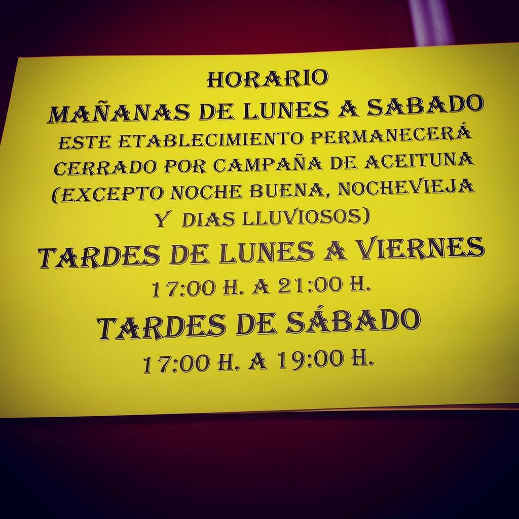 Nuevo horario PELUQUERIA JOSE JUAN