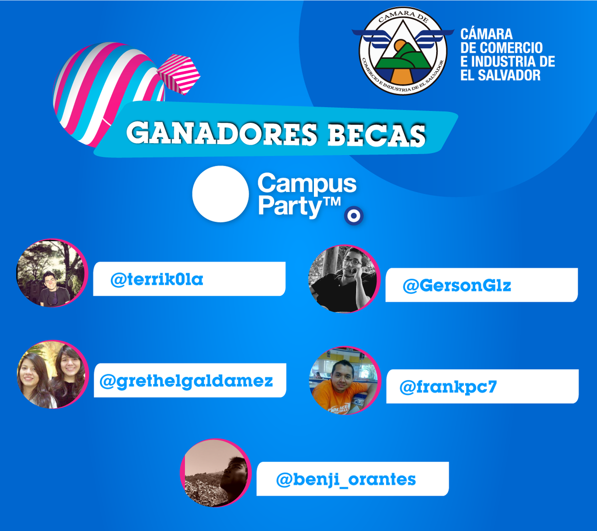 camarasal's tweet photo. ¡Felicidades! #CPCCIES @terrik0la @GersonGlz @grethelgaldamez @frankpc7 @benji_orantes http://t.co/sD1DumiE2j
