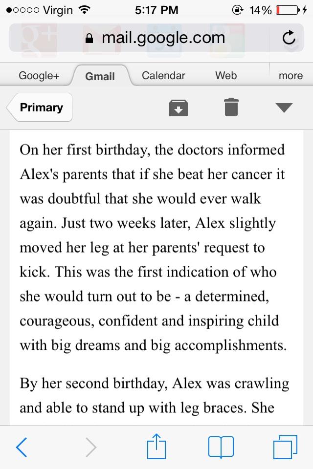 AlexLemonade's tweet image. Retweet to raise Childhood Cancer Awareness and share Alex's powerful story.