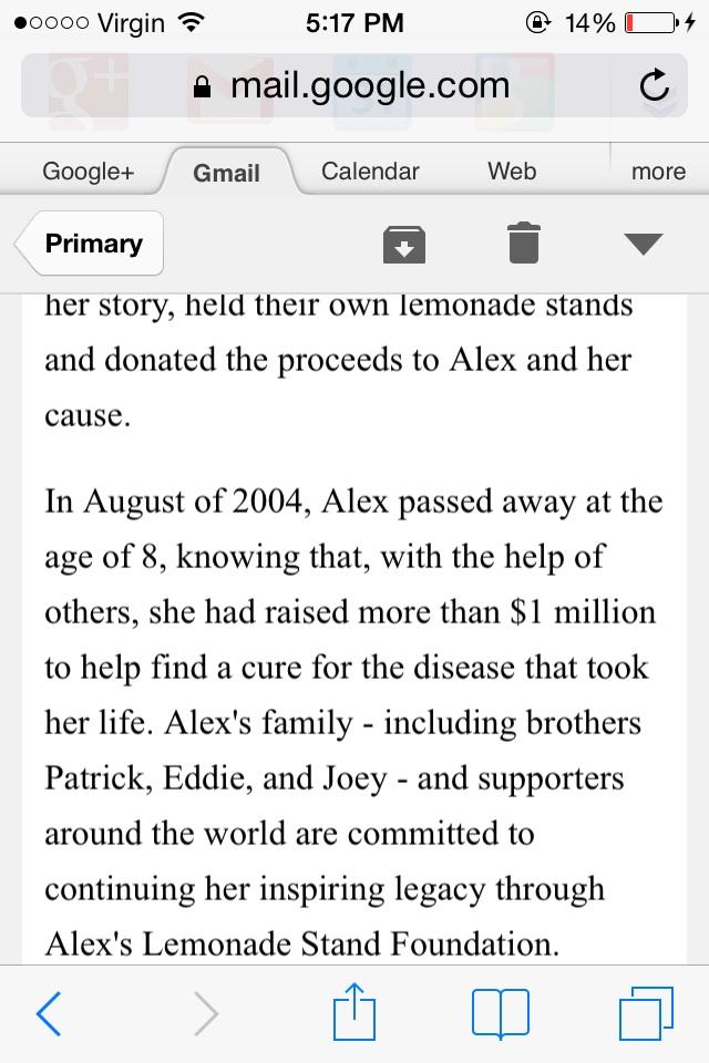 Retweet to raise Childhood Cancer Awareness and share Alex's powerful story.