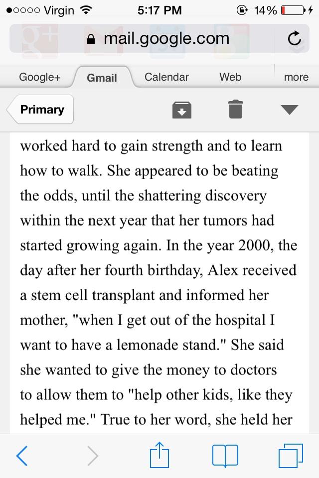 AlexLemonade's tweet image. Retweet to raise Childhood Cancer Awareness and share Alex's powerful story.