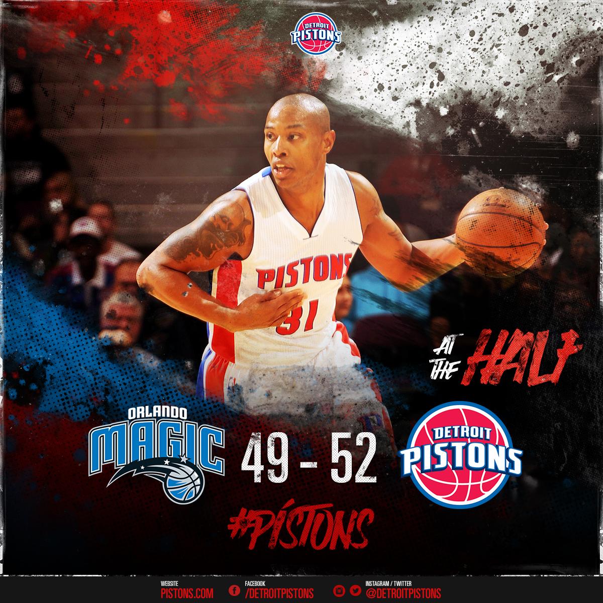 Detroit Pistons on Twitter "HALFTIME and the Pistons have a three