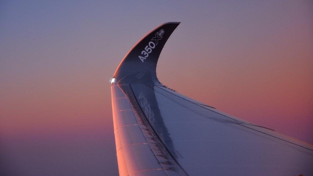 Airbus's tweet photo. Welcome to #Asia! Now approaching Seoul, South Korea... #A350XWBTour http://t.co/wFCCdhzo3h