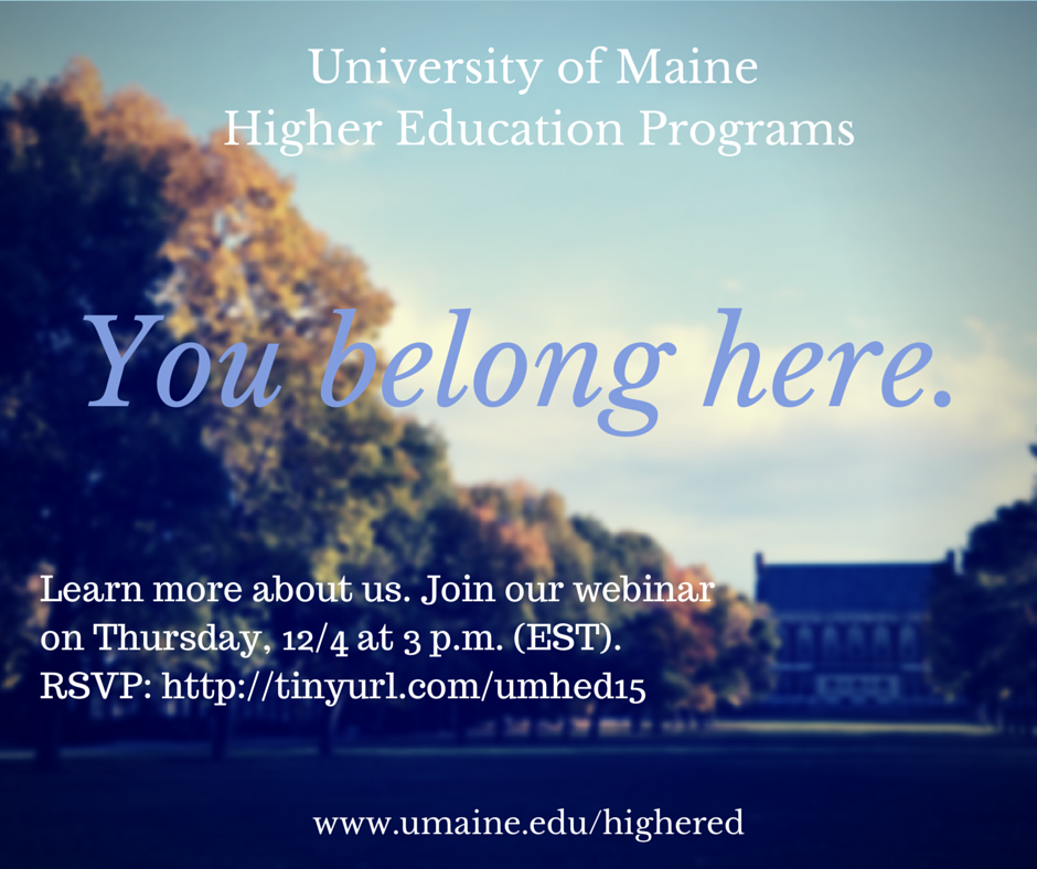 UMaineHigherEd's tweet photo. Loved getting to meet so many #R1SALT participants today. If you missed us, attend our webinar on 12/4 at 3 pm EST! http://t.co/PQHPsmjCuN