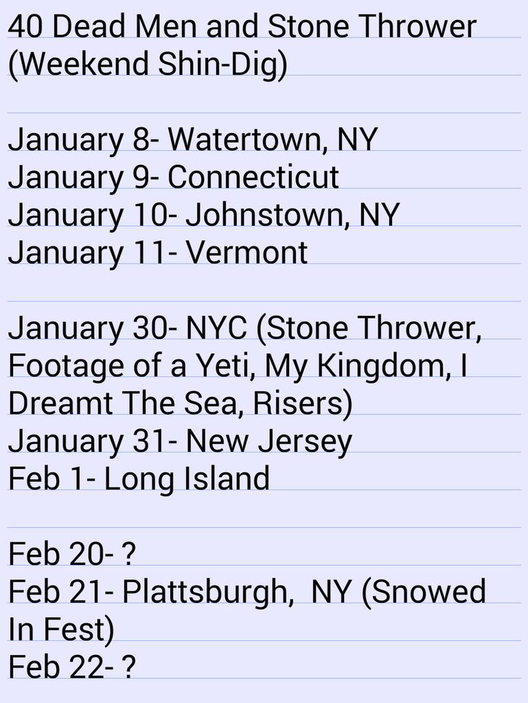 SHOWS SHOWS AND MORE SHOWS!