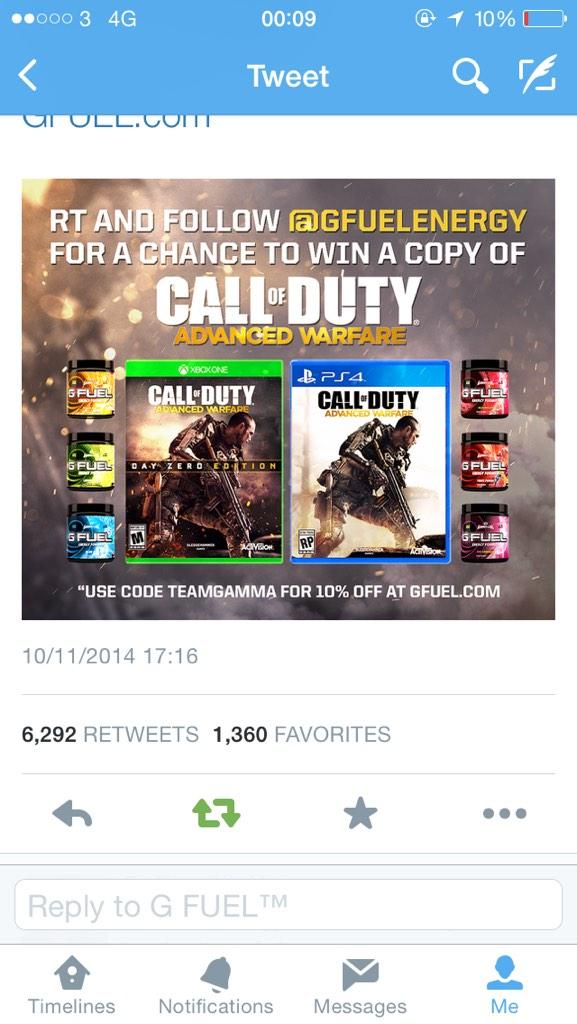 <a href="/GFuelEnergy/">G FUEL®</a> I'm almost 100% certain I just won your completion? Please RT so they see this.