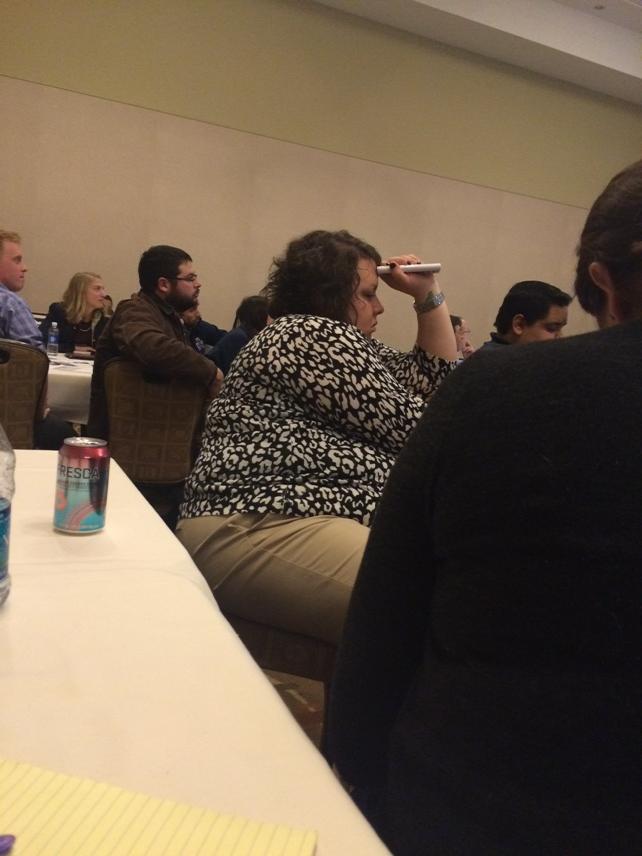 allisonjune's tweet photo. @Maekae3 thinks she's pretty hilarious. She asked what the clicker was telling me. #AIMHO2014 http://t.co/FX2OqSltY2