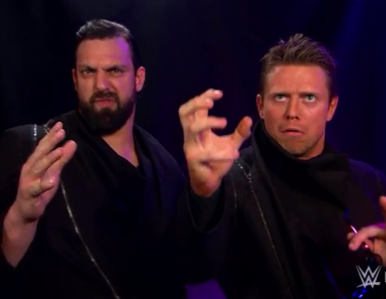 WWE's tweet photo. When @MiketheMiz &amp; #MizDow met @RealGrumpyCat... #RAW http://t.co/KxcF8bka7b