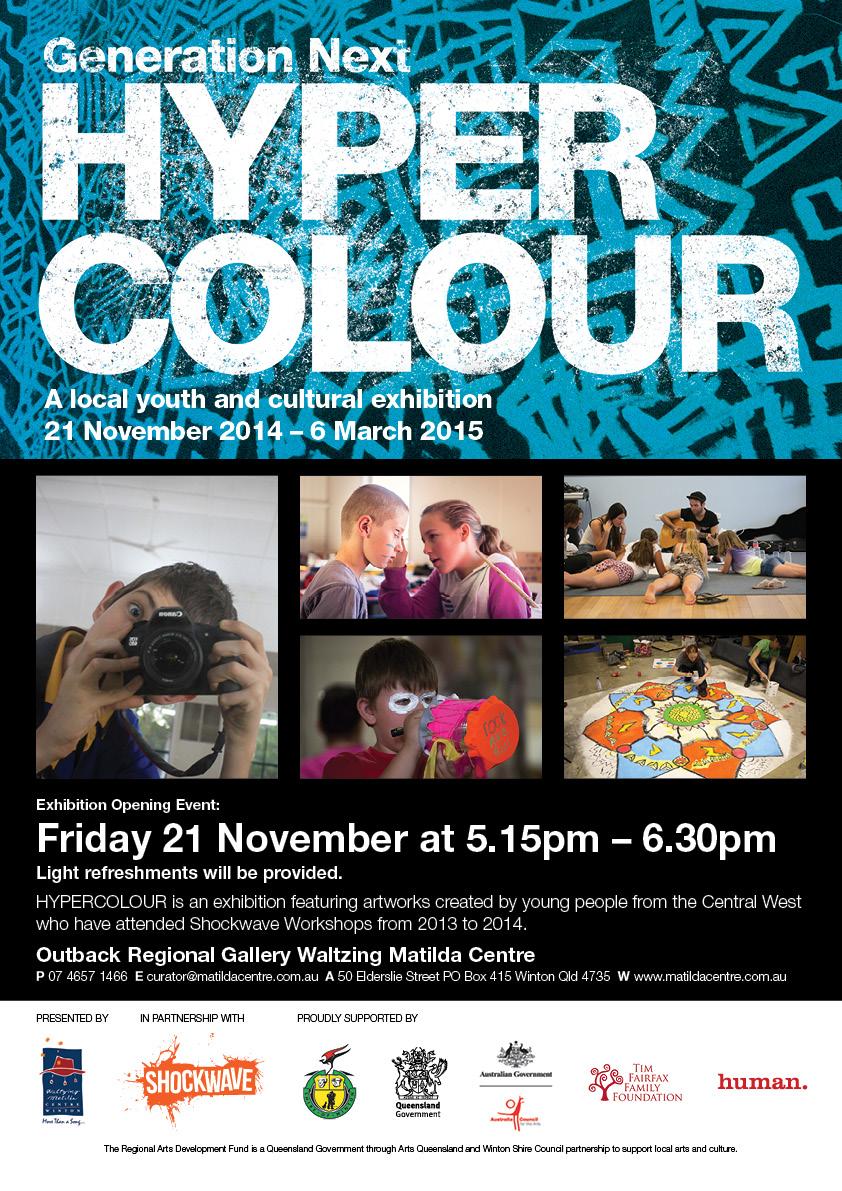 ShockFest's tweet image. Winton Shockwave Exhibition Opening Night: Fri 21 Nov at 5:15pm . #Fun #Shockwave @auscouncilarts @artsqueensland