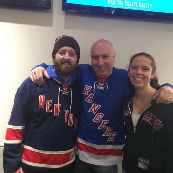 #NYR game with Dancin' Larry!