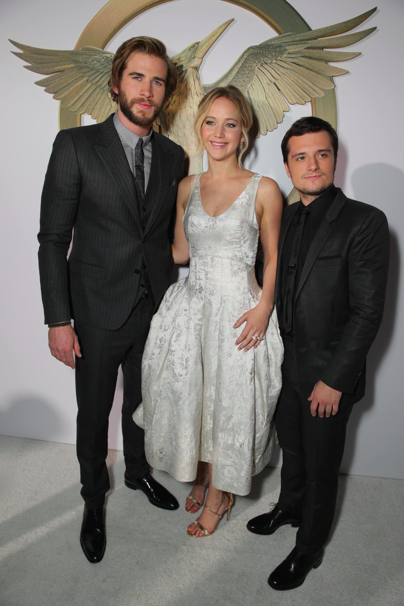 Jennifer Lawrence, Josh Hutcherson et Liam Hemsworth