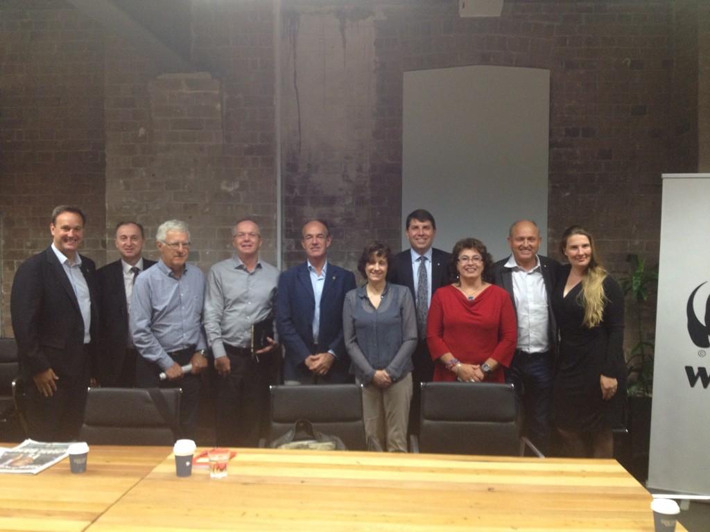 leanna253's tweet photo. @WWF_DG Marco Lambertini visiting the Board and staff at the @WWF_Australia office #WPCPanda #WorldParksCongress http://t.co/r0oGretGjB