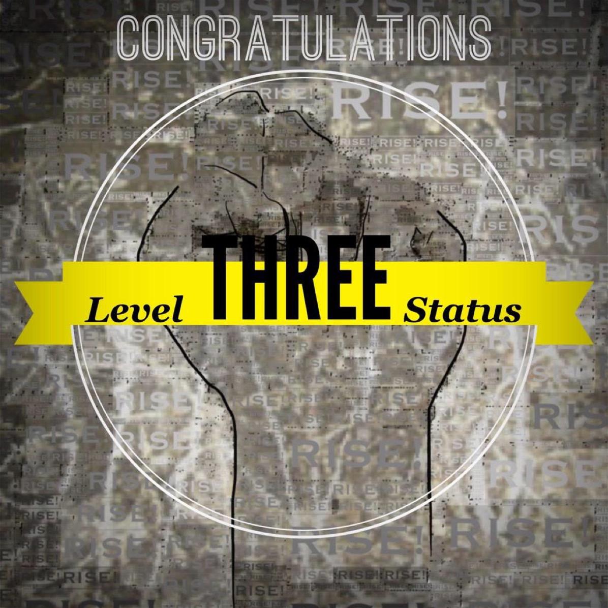 MissJKWang's tweet photo. Congratulations! You have moved to level 3. #HCCEnglish #RISELIFE @DJDIGIGT http://t.co/6o55ZwllwJ