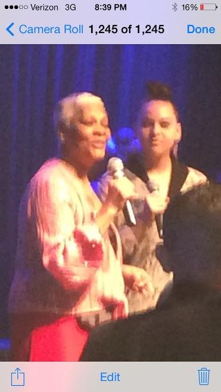 Dionne Warwick and granddaughter singing at The Wounded Warriors Project Celebrating America's Heroes