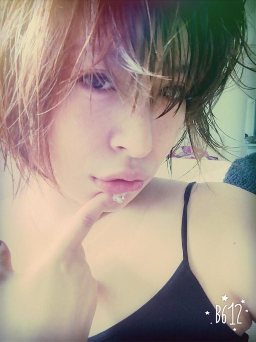 ぼさぼさ！ あついー、 ジムいかなきゃ！(*ˊૢᵕˋૢ*) がんばれ！ http://t.co/ItiFpVuxxf