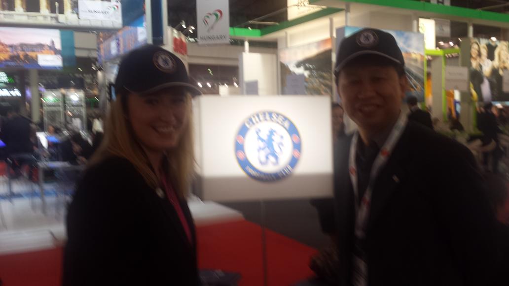Jenohiggins's tweet image. at Eibtm Barcelona Stand G10, come say hi to win a signed team shirt #stamfordbridge