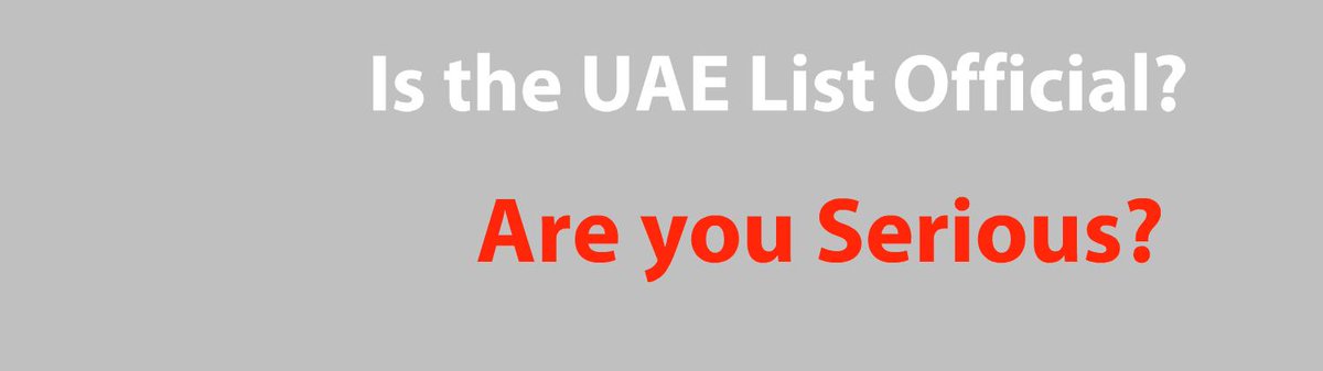 EmiratesList's tweet photo. Is The #UAE Terrorist Group Official? Are You Serious? @UAEEmbassyUS @OFMUAE @DXBMediaOffice http://t.co/ptzMSRl9Wh