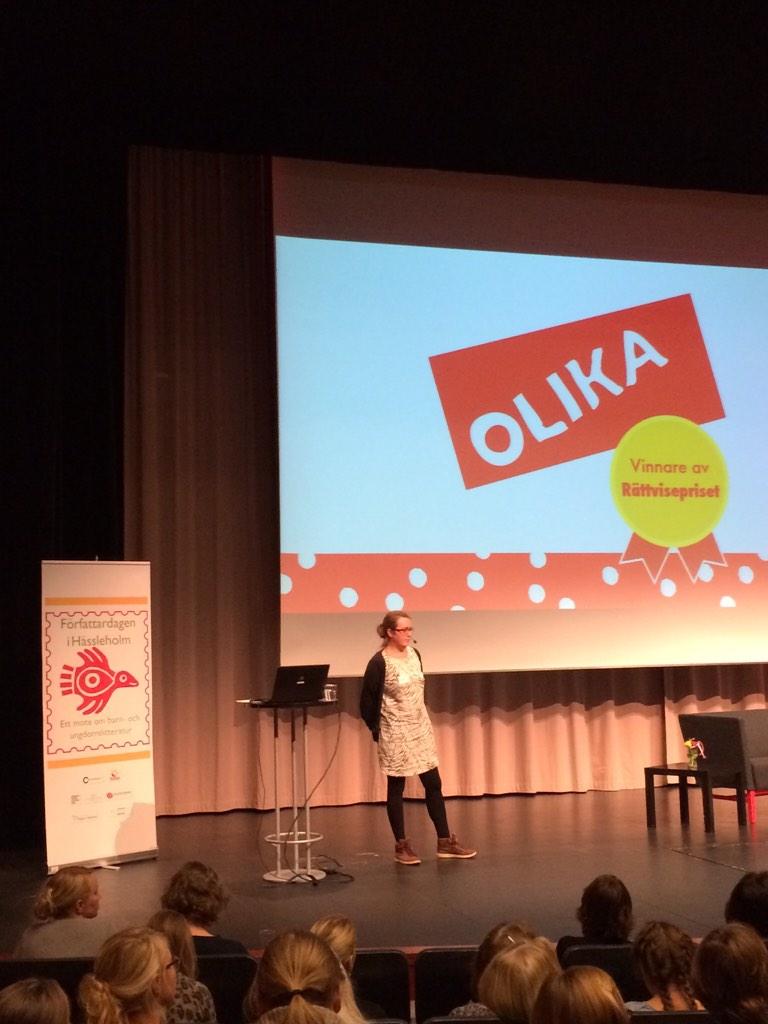 Karin Salmson från Olika förlag. Kan alla barn hitta en spegling i bibliotekens hyllor? #ffdagen14