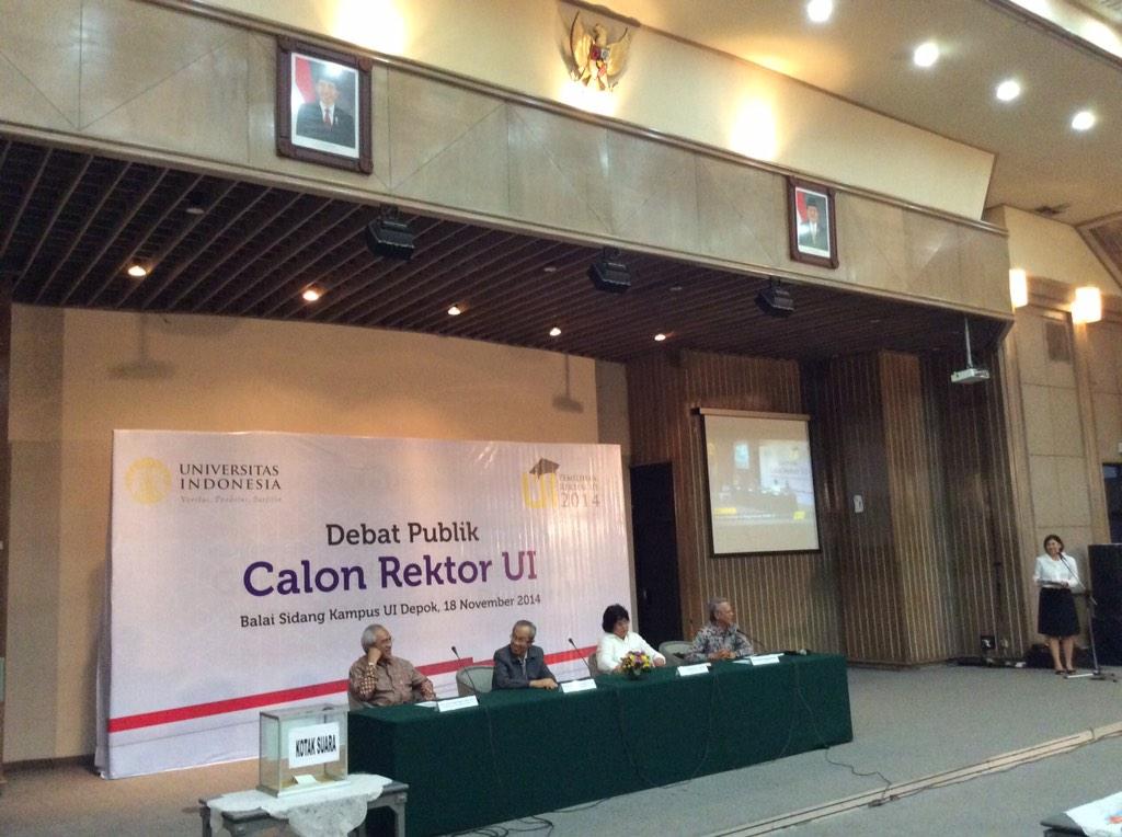 Proses Pemilihan dan Pemungutan Suara Rektor UI (18/11) di Balai Sidang UI Depok. #pilrekUI #HaloPilrek