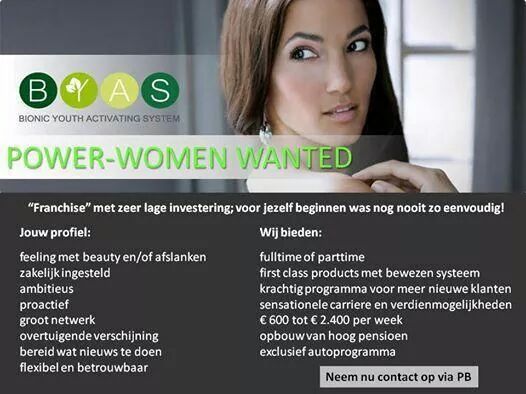 Nieuwe uitdaging /leuke bijverdienste? Mail naar byas.zuidholland@hotmail.com