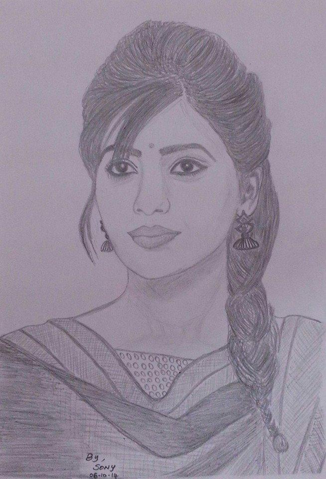 SS MUSIC - Fan made pencil drawing #Samantha !! | Facebook