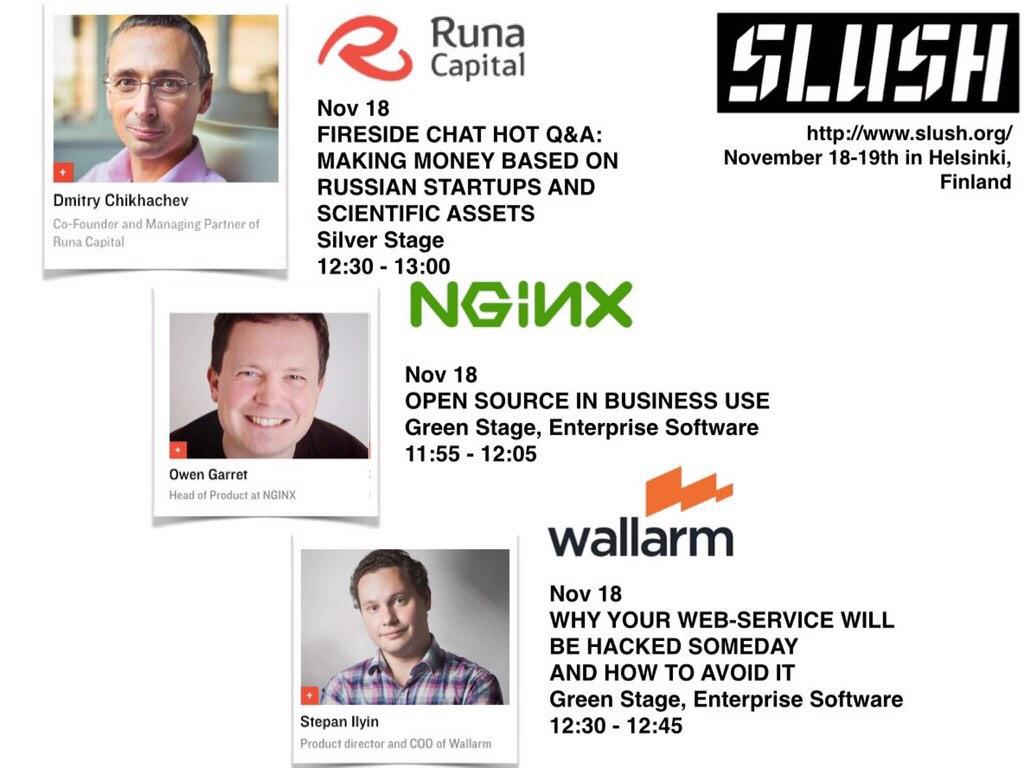 RunaCapital's tweet image. Having an awesome day #slush14?) then don&apos;t miss a tech VC and a couple of cool tech companies speak today!