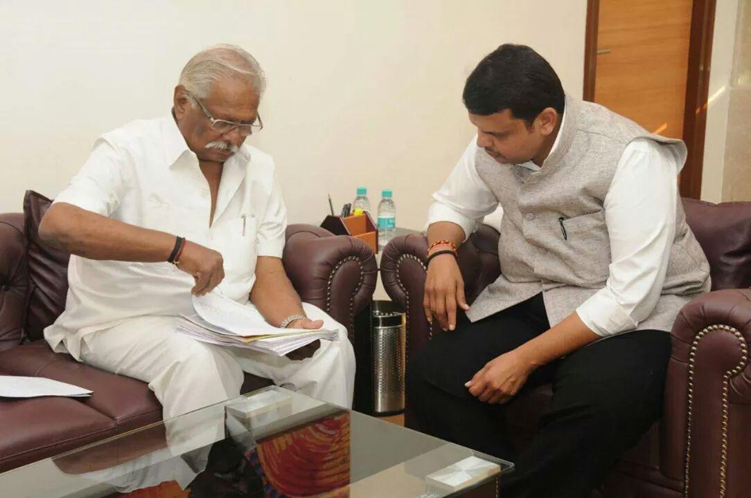 Shri Anil Gote meeting with Hon'ble CM Shri <a href="/Dev_Fadnavis/">Devendra Fadnavis</a> for various development related work for #Dhule District.