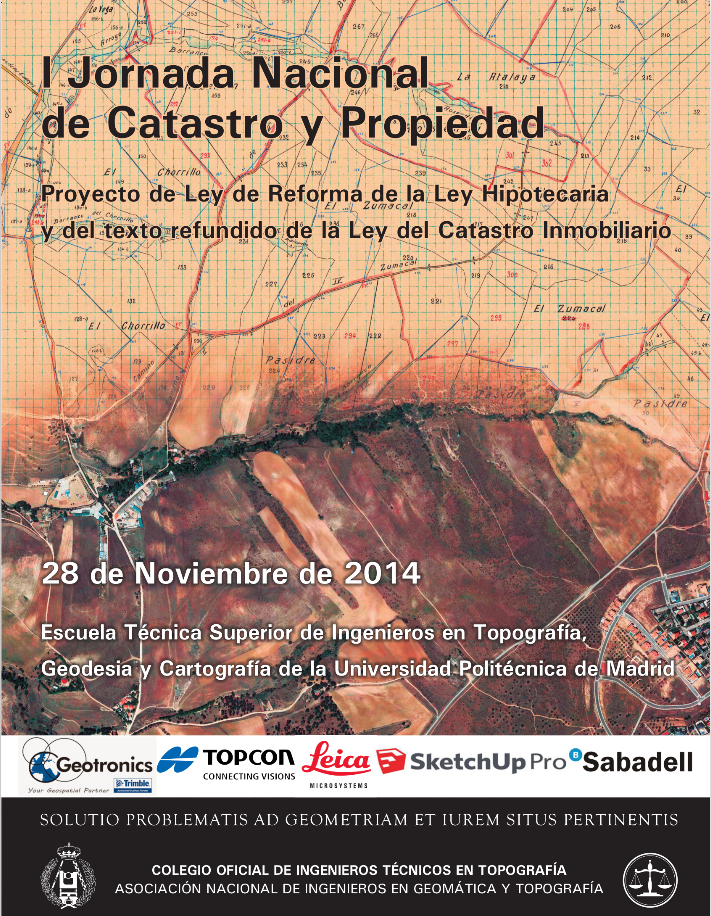 ¿No te has inscrito a #1aJornadaCatastroyPropiedad de @COITTopografia? ¡Inscríbete y comparte! ow.ly/EprYh