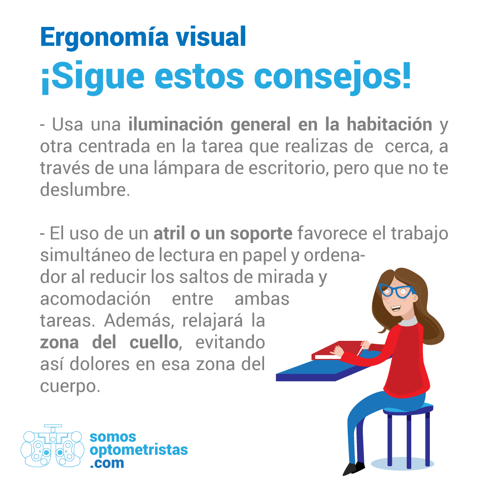 tuoptometrista's tweet photo. ¡Usa una iluminación general en la habitación y otra centrada en la tarea que realices de cerca! #Ergonomía http://t.co/LloPDNSmn0