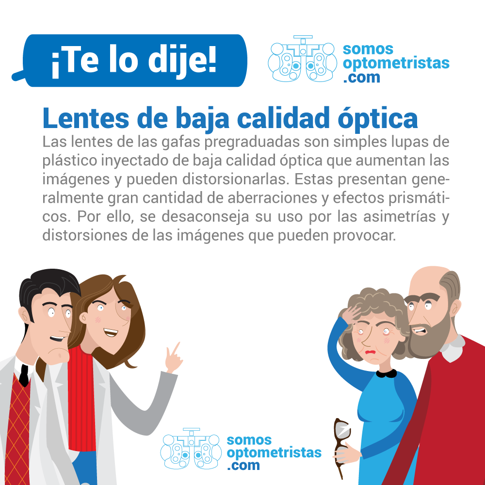 tuoptometrista's tweet photo. ¿Sabías que las lentes de las gafas pregraduadas son simples lupas de plástico inyectado? http://t.co/TjbmJDDxb7 http://t.co/fvBLvwhNgQ