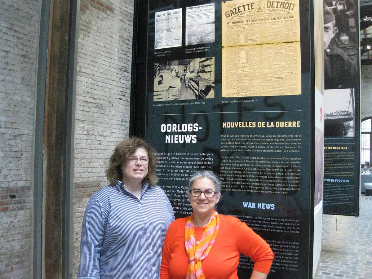"Everything in your museum was good." Carine and Denice of the Gazette van Detroit visited our museum today.
