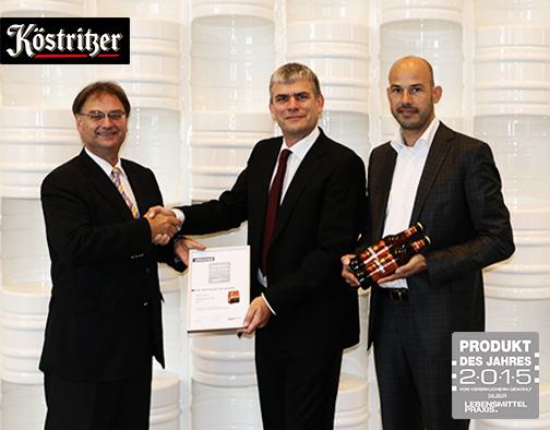 #Köstritzer Kellerbier ist "Produkt des Jahres 2015" und erhält die Silbermedaille in der Warengruppe Bier.
