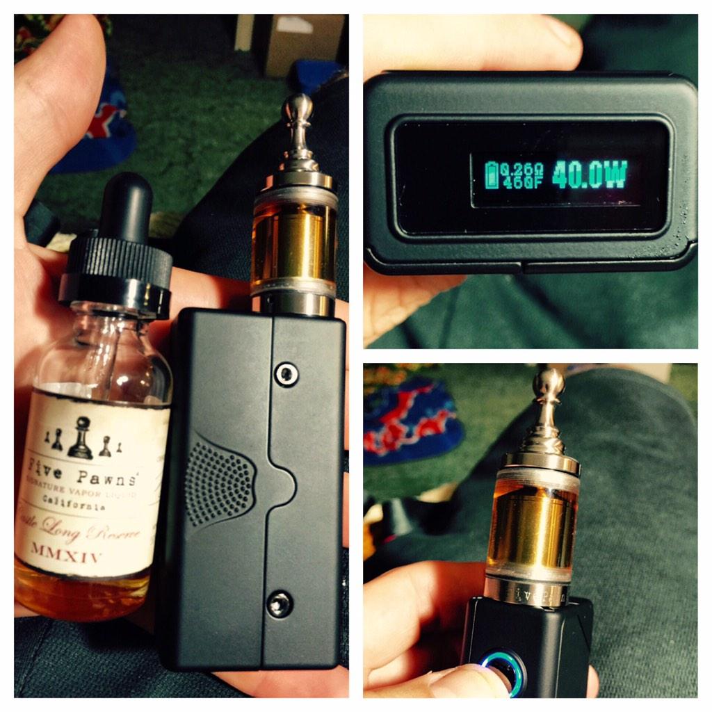 vaporminded's tweet photo. #VapeMail came with my new #boxmod the #VaporSharkrDNA40 topped it of with a #Kayfunliteplus @FivePawns edition http://t.co/xtU3dYO62u
