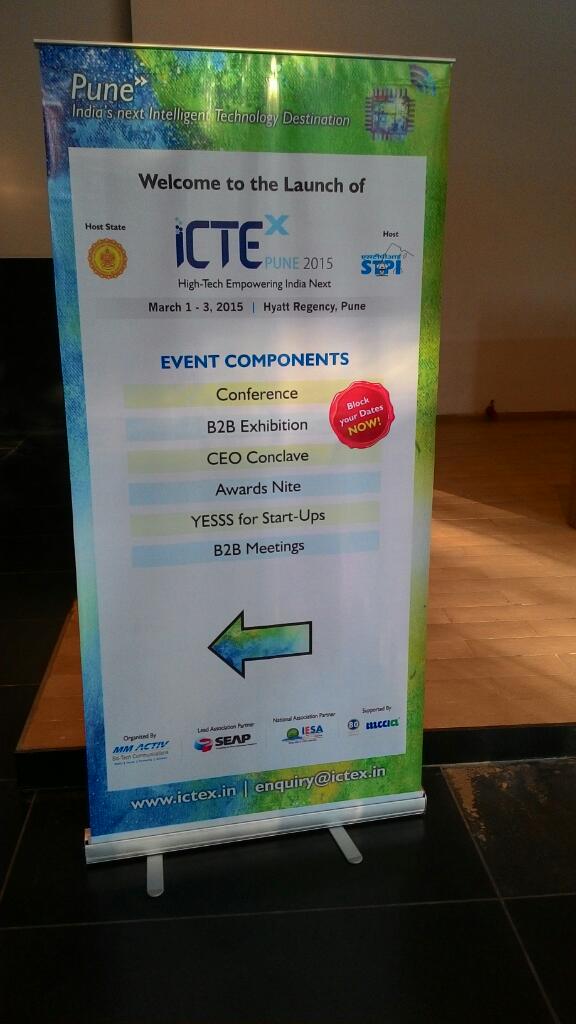 askrahul's tweet photo. For the launch of #ICTEX #Pune http://t.co/FXFmbi4GFN