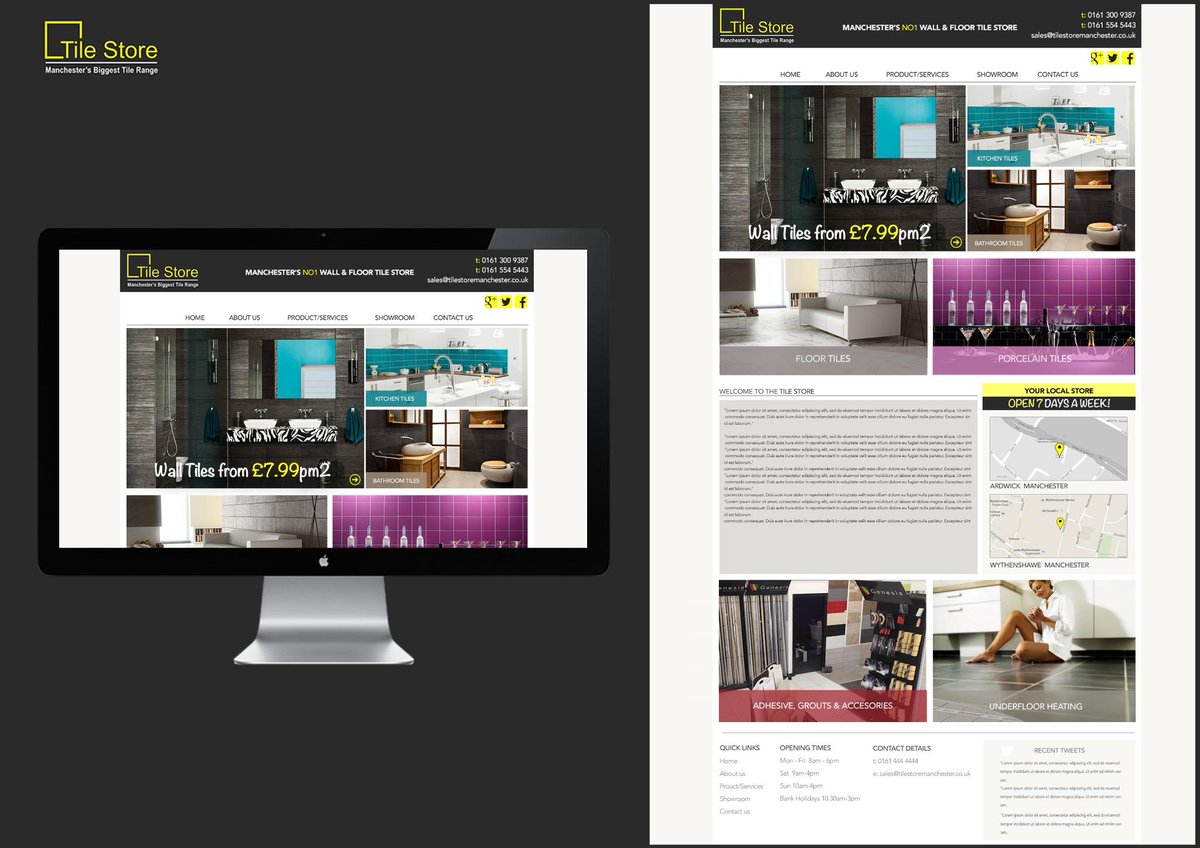 WebsiteStoreuk's tweet photo. #Wilmslow we have just done a website for #Tile #Store #Manchester. Client is over the moon! http://t.co/TMy64tcHvD http://t.co/fNBh62AopS