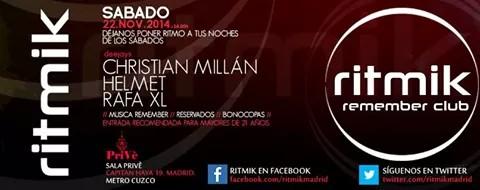 Buenas os esperamos este sábado en Ritmik si te gusta el remember no puedes faltar listas David Ascanio 617220311