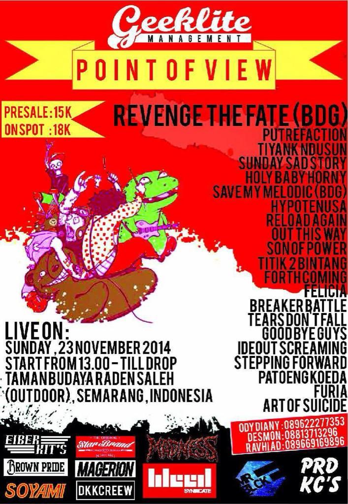 Sebarkan kas! POINT OF VIEW at TBRS SEMARANG (outdoor) 23 November 2014. #FF <a href="/indie_jateng/">Indie Jawa tengah</a> <a href="/indie_smg/">IG : indiesmg</a> <a href="/EventSemarang/">.</a>