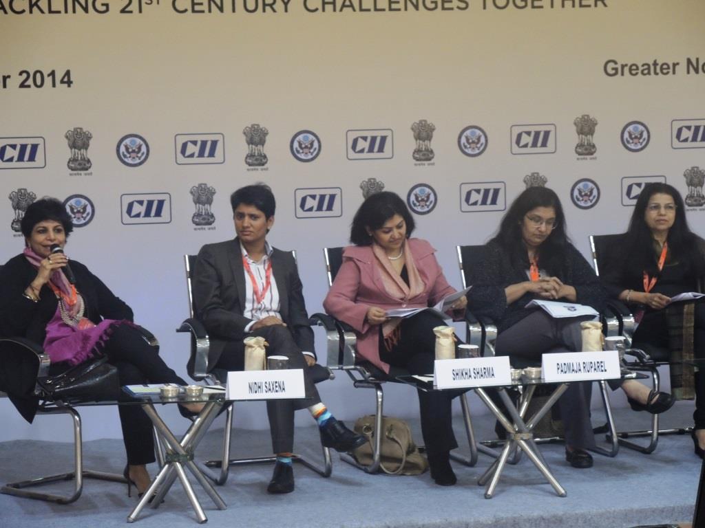 CII_Technology's tweet photo. ''There is huge potential for women #entrepreneurs in rural areas of #India @NidhiSaxena2014 #IndoUSTechSummit http://t.co/KBuVNb0zrq