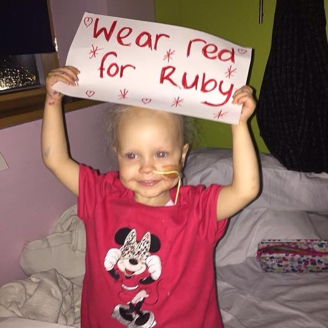 WendnChris's tweet photo. @MickJagger RubyYoungJourney/ Ruby needs £450,000 pls text RLYJ88 £3 to 70070 & nominate!! #wearredforruby Pls Rt. xx http://t.co/tDdNQhFQ43