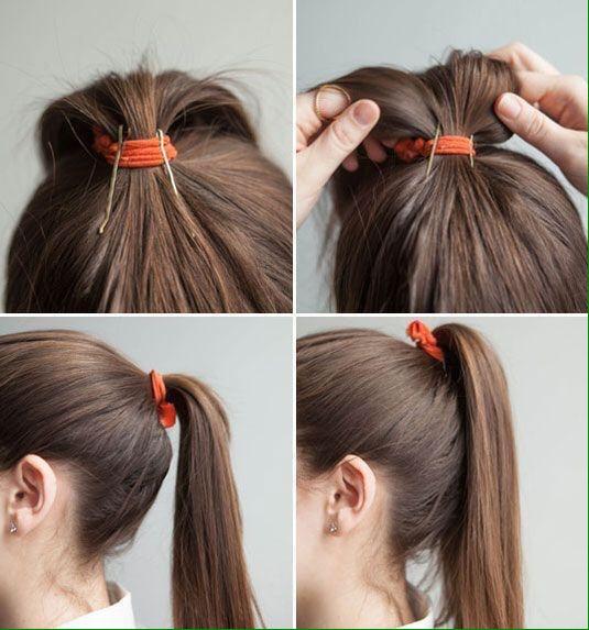 可愛い 簡単ヘアアレンジ ポニーテールをキュッとあげる隠しピンアレンジ T Co Uu5pvubrne