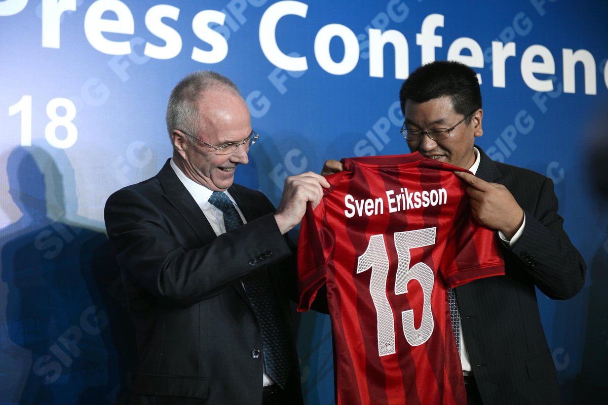 Ex-@officialsslazio, @england and <a href="/MCFC/">Now @ManCity</a> boss Sven-Göran Eriksson has taken charge of Shanghai East Asia...