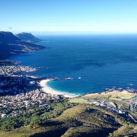 Brad and Keah roaring up Lions Head, awesome start to week, beautiful boiler in Cape Town
