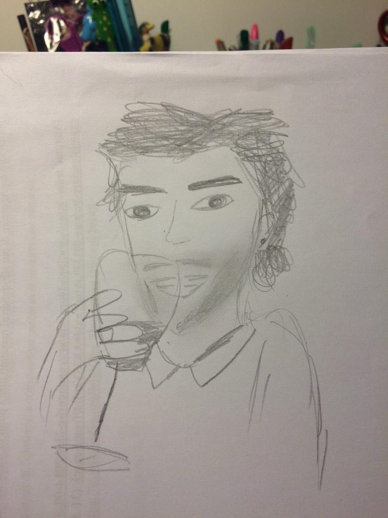 statuesquelou's tweet photo. โ@1dSketch: #SeFossiACenaConZayn #FOURFOLLOWPARTY #FOUROutNow #ZaynGetWellSoon http://t.co/bqRlwkWJAnโ TWINS