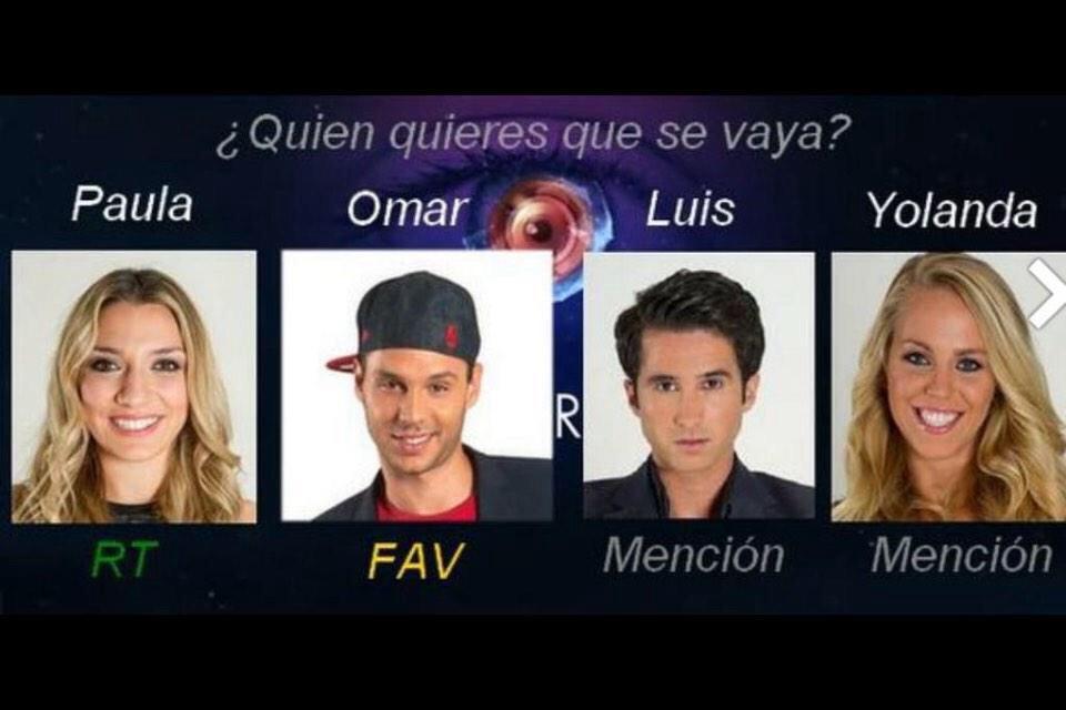 TodoSalseos's tweet photo. #Encuesta | ¿ Quién será el próximo expulsado/a ?

RT Paula
FAV Omar
MENCIÓN Yoli/Luis

#GH15 #GHDirecto #Gala12GH15 http://t.co/7Wg7R95iOF