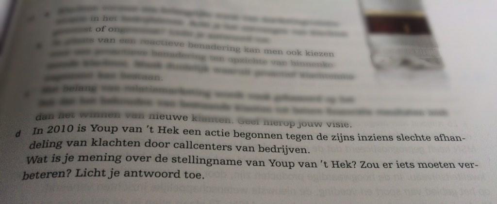 Zelfs in mijn marketing boek is <a href="/youpvanthek/">youp</a> te vinden met zijn verhaal tegen <a href="/TMobile/">T-Mobile</a>! #geweldig #glimlach #wakker