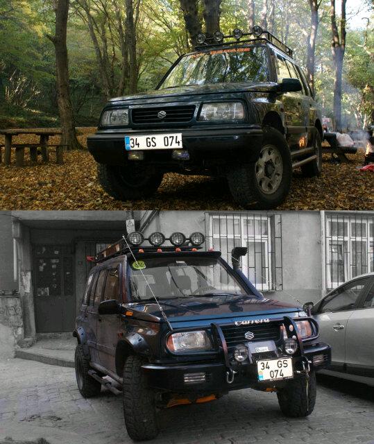 ErenKarakasss's tweet photo. Before &amp; After #34GS074. #Suzukivitara #ASK #TUTKU. #Offroad http://t.co/aYt6pZXeEQ