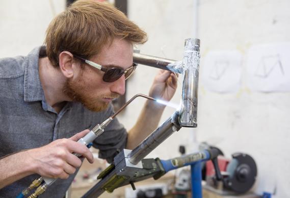 CreativeReview's tweet photo. Ex-sculptor Jake Rusby now handbuilds bikes @rusbycycles . See how he does it here http://t.co/3V9AvMXUb5 http://t.co/J0Dy5anLzU