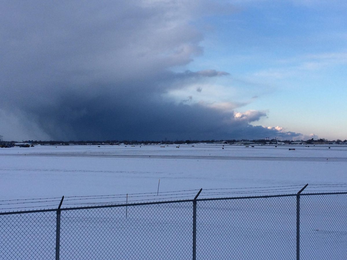 WGRZ's tweet photo. Here's a picture of the storm from the Buffalo airport taken by @BelkeTerry http://t.co/1CYN5gzoTx