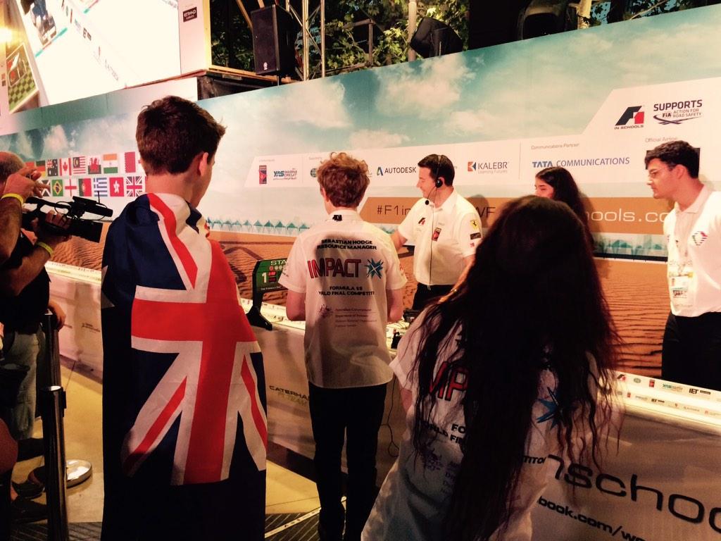 impactf1is's tweet photo. Round two of knock out racing #F1inSchoolsWF http://t.co/EbYrTQ55h8