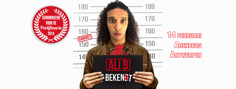 Antwerpen - Ali B Beken(d)t: 14 februari @Arenberg_OLT -on.fb.me/1uDCY2u #alibbekendt